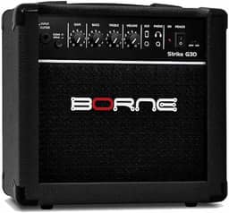 Amplificador Cubo Para Guitarra Borne Strike G30 Preto 15W Bivolt Automático
