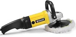 Desconhecido Politriz e Lixadeira Grande 1300W 7 Polegadas 6 Vel 220v - Amarela - Boina, Disco de Borracha - Automotivo