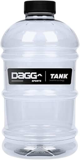 Garrafa Galão de Água Dagg Tank 2,2 Litros Squeeza Academia Treino Cor:Crystal