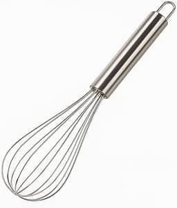 Batedor de Claras Fue Fouet Massas Excelente Durabilidade Design em Aço Inoxidável Premium Ideal para Misturar Massas de Bolo Tortas Pães Cremes Claras em Neve Chantilly 29cm Original
