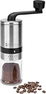 Moedor de Café Grãos Manual Cerâmica Biscuitt Perfectto Barista Collection Inox
