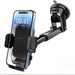 Suporte Veicular Celular GPS Universal Smartphone Ventosa Gruda Painel Carro Trava Automática Anti Queda Waze Uber PREMIUM, ECOM SUPRIMENTOS