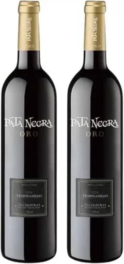 Kit 2 Vinhos Tinto Espanhol Pata Negra Oro Tempranillo 750ml