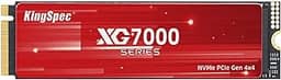 KingSpec XG7000 1TB NVMe SSD PCIe 4.0-7400MB/s Velocidade de leitura, SSD interno 3D TLC NAND M.2 2280, compatível com PC para jogos, laptop, console PS5