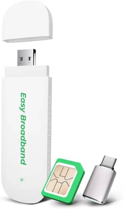 EIOTCLUB Dongle 4G LTE USB WiFi 6 – Hotspot móvel portátil, modem USB 150Mbps de alta velocidade, WiFi portátil com cartão SIM grátis, suporta 10 dispositivos, para viagens, carro, viagem de negócios