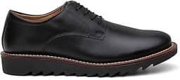 Sapato Social Derby Masculino Em Couro Solado Tratorado Exclusivo