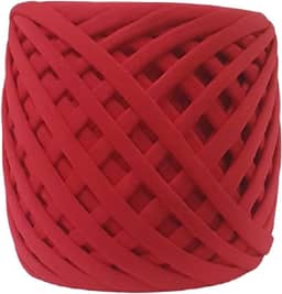 Fio de Malha Dalia Premium 500g – Espessura 33mm, Anti-Pilling, para Crochê, Tricô e Bolsas Artesanais (5001-Vermelho)
