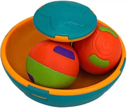 Pião Gira Ball com 2 Bolinhas Chocalho