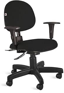 Cadeira Executiva Ergonômica-1910 backsysten Nr17 da ABNT com regulagem de Braço - Cor Preto (J.serrano cor:preto)