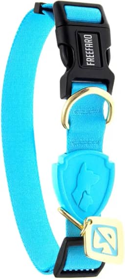 FreeFaro - Coleira Coleira Scooby Sd c/Tag - M | Ajustável, Poliéster Resistente, Fecho Seguro com 4 Pontos, Tecnologia inTransfer para Cores Vivas – Diversos Tamanhos