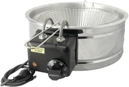 Fritadeira EléTrica Com óLeo 5 Litros | Tacho Redondo Inox Para Pastel, Batata Frita E Coxinha | - Ideal Para Pastelaria E Uso DoméStico(220v)