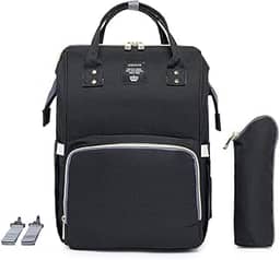 Mochila Bolsa Maternidade Lequeen Impermeável Porta mamadeira Menina Menino