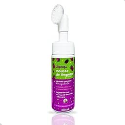 Mousse de Limpeza Facial Antioleosidade com Efeito Demaquilante, Controle de Oleosidade e Brilho, Limpeza Profunda para Peles Oleosas e Mistas (Uva verde)