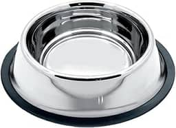 Comedouro e Bebedouro Aço De Inox Para Pet Cachorro Cães e Gato Pote Vasilha Ração Água Antiderrapante De Animal (150ml)