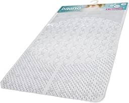 Atlas - Tapete para Banheiro com Sistema Antiderrapante de Fixação por Ventosa, Tamanho 70x38cm ,Cor Cristal