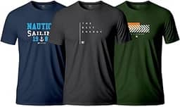 Kit 3 Camisetas Plus Size Masculina Camisa Blusa Algodão 30.1 G1 ao G9 Estampas Atualizadas