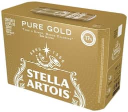 Pack Cerveja Stella Artois Pure Gold, Lata, 350ml, Caixa 8 unidades
