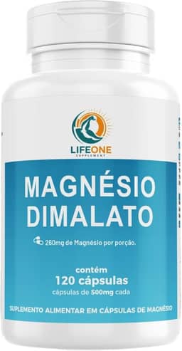 Magnesio Dimalato 120 Cápsulas Life One