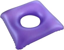 Bioflorence Almofada Casca De Ovo Quadrada Com Orifício Para Lesão No Cóccix E Hemorroidas