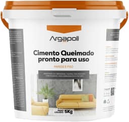 CIMENTO QUEIMADO PRONTO PARA USO 9 CORES 5KG (Branco)