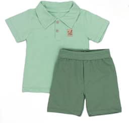 Conjunto Infantil Polo e Bermuda Loja Era Uma Vez – Roupas Confortáveis e Estilosas para Meninos de 1 a 3 Anos