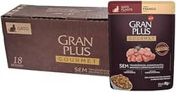 Ração Úmida GranPlus Gourmet Gatos Filhotes Frango 85g - Pack com 18 unidades