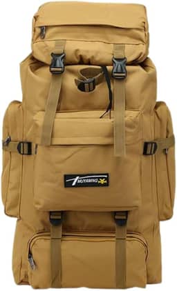 Mochila Cargueira Muito Grande 80 lts Reforçada Impermeável - Caqui