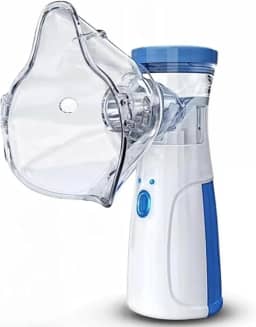 Nebulizador Inalador Portátil Ultrassônico Sem Fio Recarregável via USB Silencioso Compacto Indicado para Crianças Adultos e Idosos Alívio Respiratório Rápido Premium