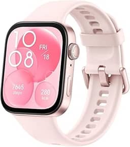 Smartwatch, HUAWEI WATCH FIT 3, Tela AMOLED de 1,82', Design Ultra-fino, Monitoramento Completo de Exercícios, Gerenciamento Abrangente da Saúde, Compatível com iOS e Android, Rosa