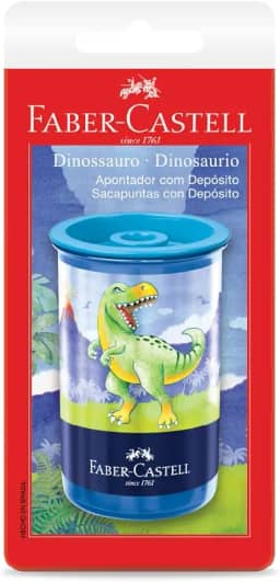 Apontador com Depósito, Dinossauro, Faber-Castell, SM/123DINOZF