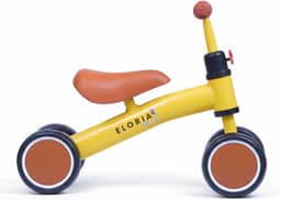 Bicicleta de Equilíbrio Infantil Sem Pedal – Para Crianças a Partir de 1 Ano | Desenvolve Coordenação Motora e Equilíbrio | Leve, Segura e Ideal Para Uso Interno e Externo (amarelo)