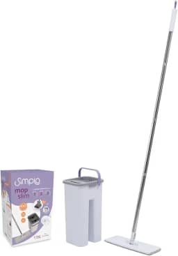 Simplo - Mop com Balde e Esfregão Slim Limpeza Prática e Eficiente