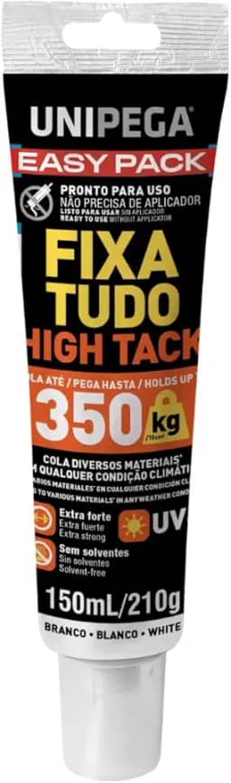 Super Cola Agarre Imediato Fixa Tudo Até 350kg High Tack Easy Pro 210g