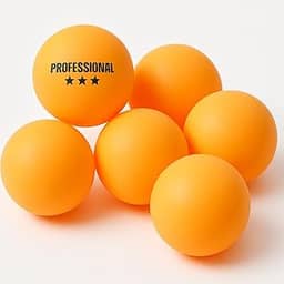 Kit com 6 Bolinhas de Tênis de Mesa Profissional – Cor Laranja – Alta Performance e Durabilidade Ping Pong