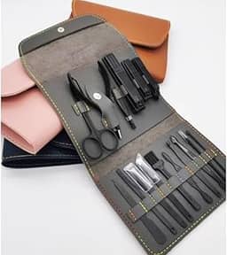 Kit Manicure e Pedicure Profissional, 16 Peças em Aço Inoxidável, Alicate Cutícula e Unhas (Único, Kit 16 Pçs, 1)