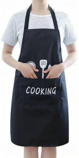 Avental Impermeável Ajustável Com Bolso PVC Anti-Manchas Fácil de Limpar Cozinha Churrasco 60cm x 90cm