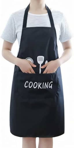 Avental Impermeável Ajustável Com Bolso PVC Anti-Manchas Fácil de Limpar Cozinha Churrasco 60cm x 90cm