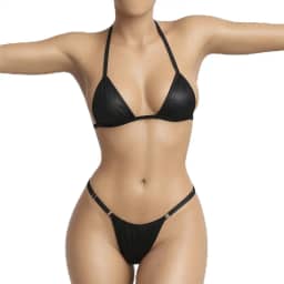 Biquíni micro para bronzear imita marquinha de fita regulavel