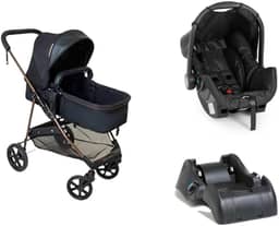 Carrinho de Bebe Infantil Berço Passeio Moises Reversível Bebê Conforto Base Auto Napoli Galzerano