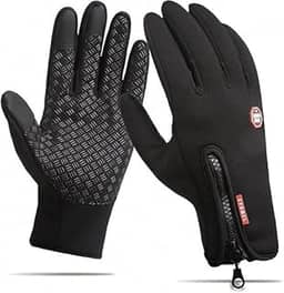 Luva Térmica Moto Touch Screen Unissex Impermeável e Antiderrapante – Luvas para Frio, Motoqueiro, Ciclista e Esportes – Resistente à Chuva e Vento, Tamanho Ajustável