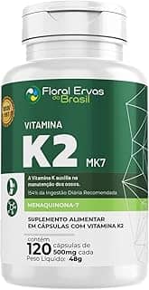 Vitamina K2 Mk-7 120 Cápsulas 500mg Menaquinona 7 Econômica