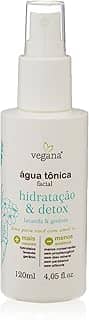 Vegana Agua Tonica Facial Hidratacao E Detox 120ml, VEGANA
