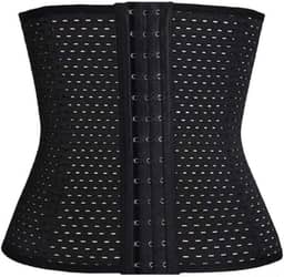 Cinta Modeladora Feminina Premium DUPIN – Compressão Ajustável para Barriga Definida – Preta Elegante