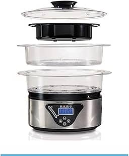 Panela a Vapor Digital, 5,2L, Prata, 220v, Hamilton Beach