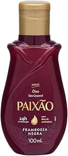 Paixão Óleo Corporal Framboesa Negra Com Ação Desodorante Tamanho: 100 Ml (Pacote De 1)