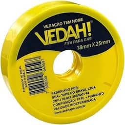 FITA VEDA ROSCA CARRETEL PARA GÁS - 18mmX25m