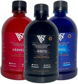 kit 3 Tintas Para Pincel De Quadro Branco 500 Ml -Nao Mancha (PRETO-AZUL-VERMELHO)