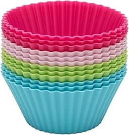 Jogo de Formas para Muffins Redondo com 12 Peças Mimo Style Multicor