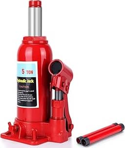 5T, Macaco Hidraulico, Macaco para Carro, Macaco Hidráulico Tipo Garrafa 5 Toneladas, Macaco Hidráulico Tipo Garrafa de 5 Toneladas com Elevação de 175-345MM