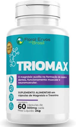 Triomax 60 Cáps. Magnésio Treonato Dimalato Cloreto Quelato